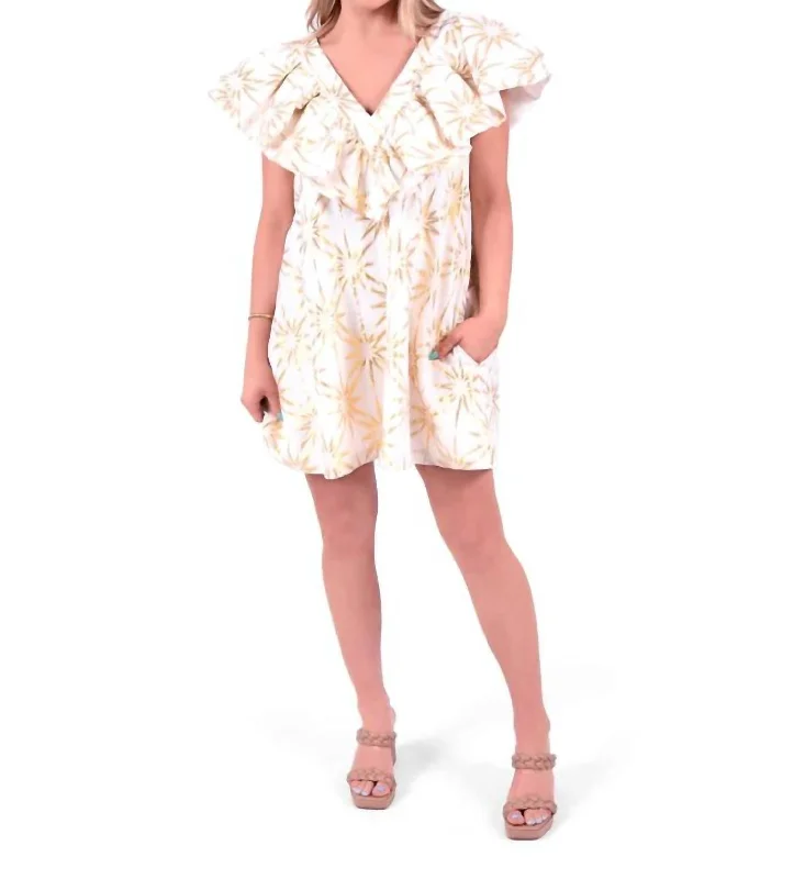 Kensington Dress In Gold Burst Minimalist unclassified dresses