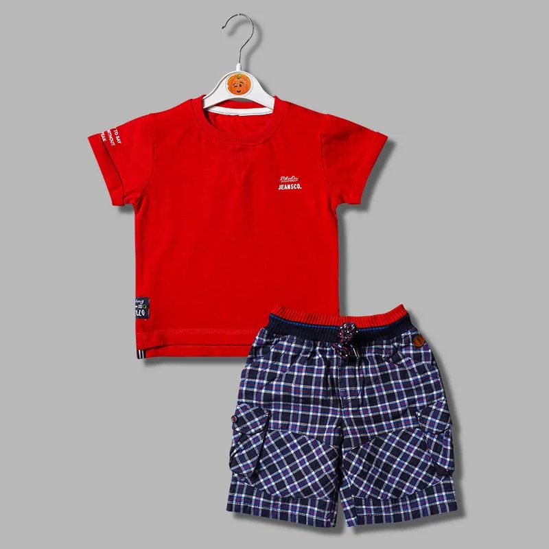 Solid Red & Yellow Baba Set for Kids Wedding guest unclassified dresses