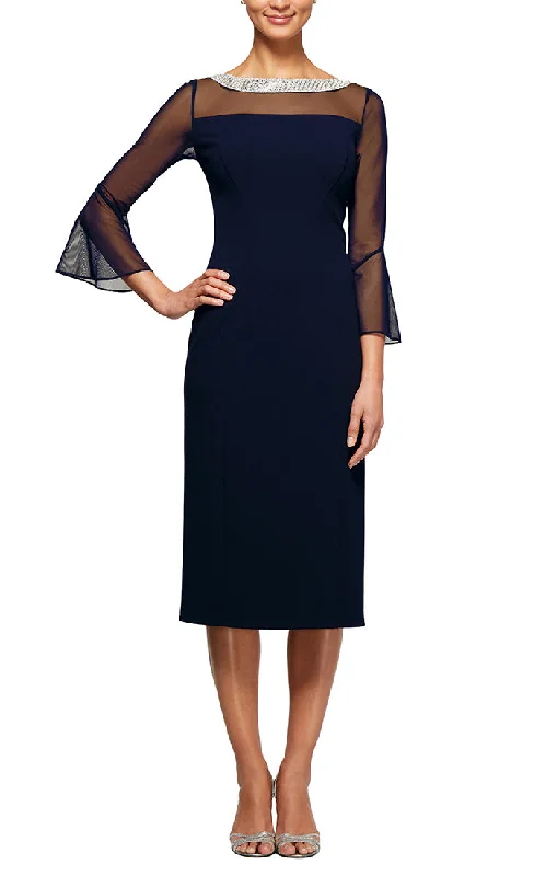 LS BEADED ILLUSION DRESS Affordable unclassified dresses