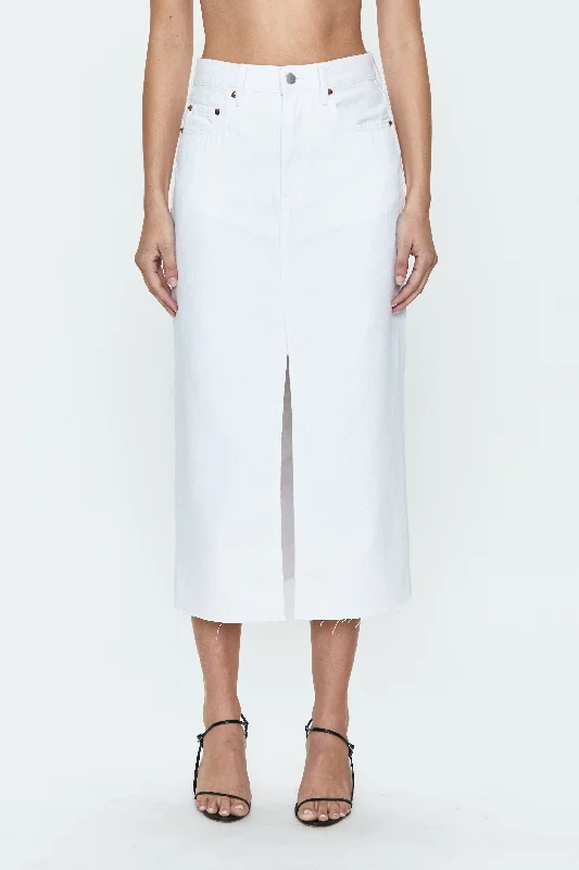 Alice Midi Skirt - White