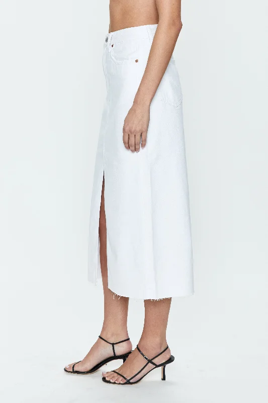 Alice Midi Skirt - White