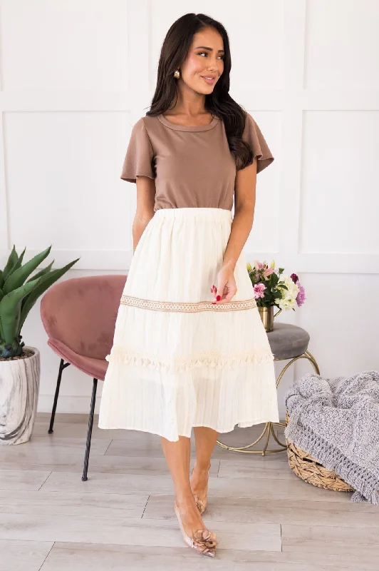 Natural Beauty Tassel Skirt