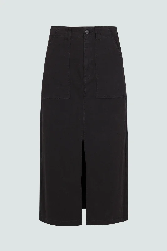 Pamela High Rise Utility Skirt - Black