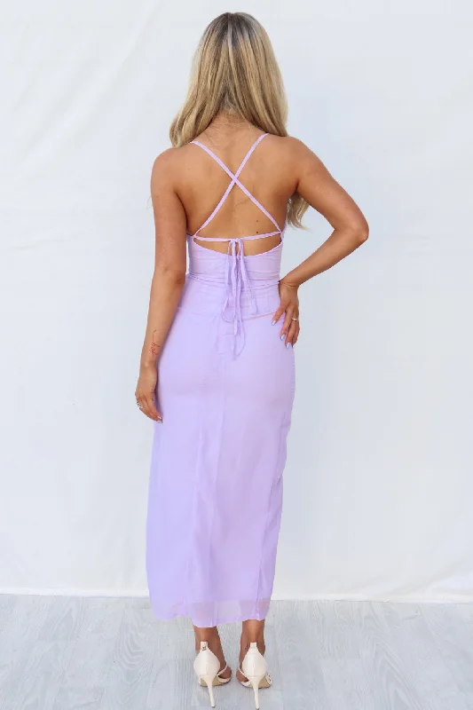 Frost Midi Dress - Lilac