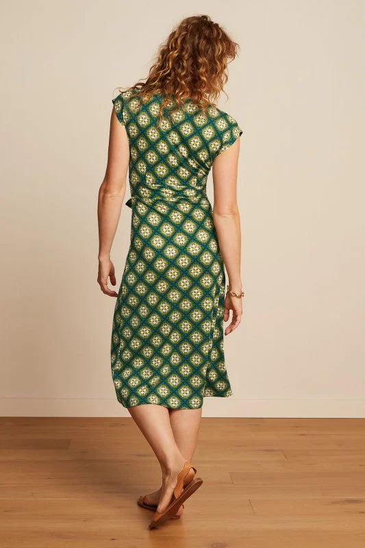 KING LOUIE Para Green Midi Kirby Dress