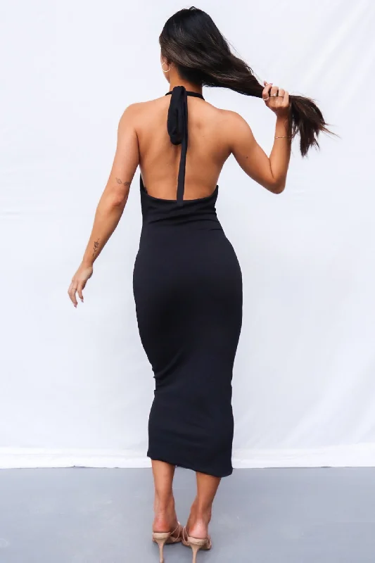 Ryan Midi Dress - Black