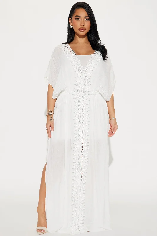 Skylar Kaftan Maxi Dress - White