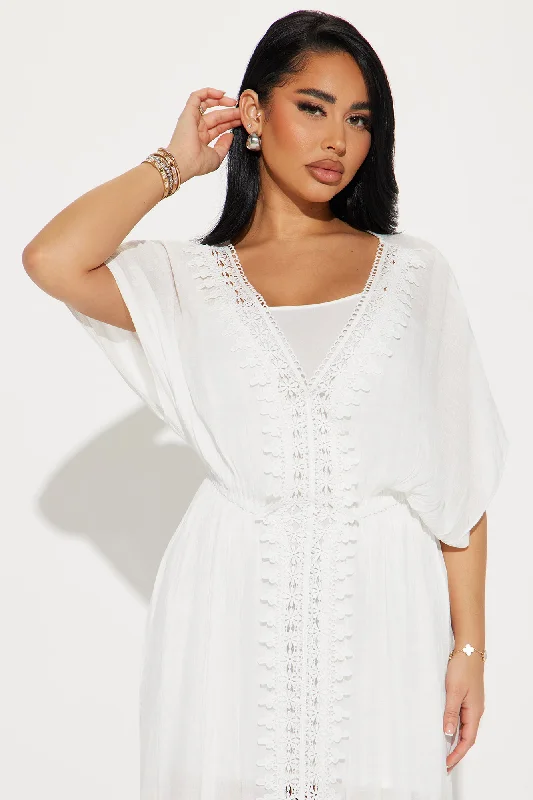 Skylar Kaftan Maxi Dress - White