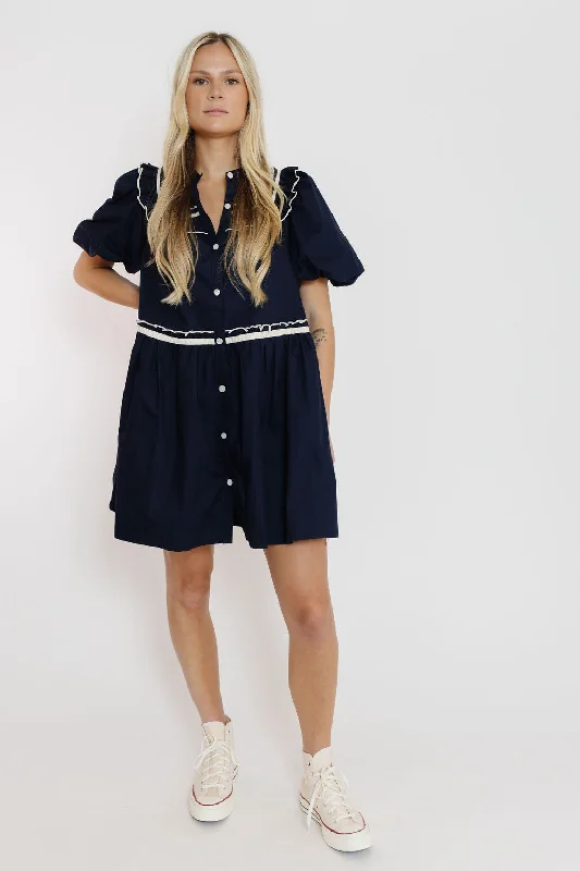 Greene Dress in Navy