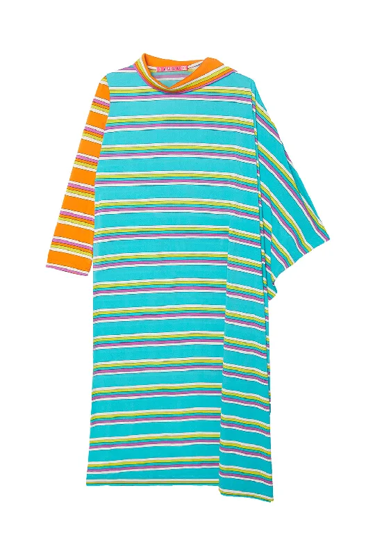 Palm Canyon Kaftan - Orange & Blue Stripe