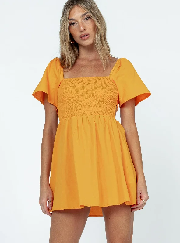 Summer Nights Mini Dress Orange