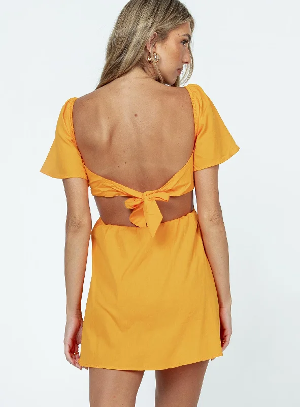 Summer Nights Mini Dress Orange